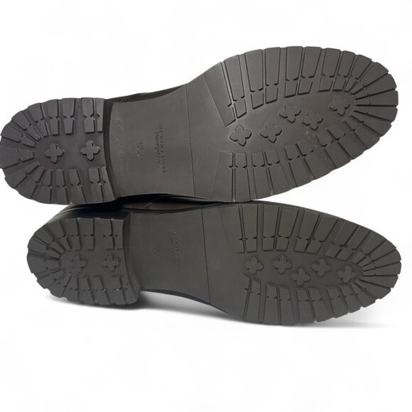 The Men's Store at Bloomingdales Brown Lace up Cap Toe Boots Shoes Sz 10.5 NIB - Picture 11 of 13
